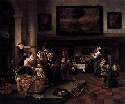 Jan Steen Baptism painting